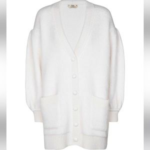 Fendi Mohair Cardigan White.